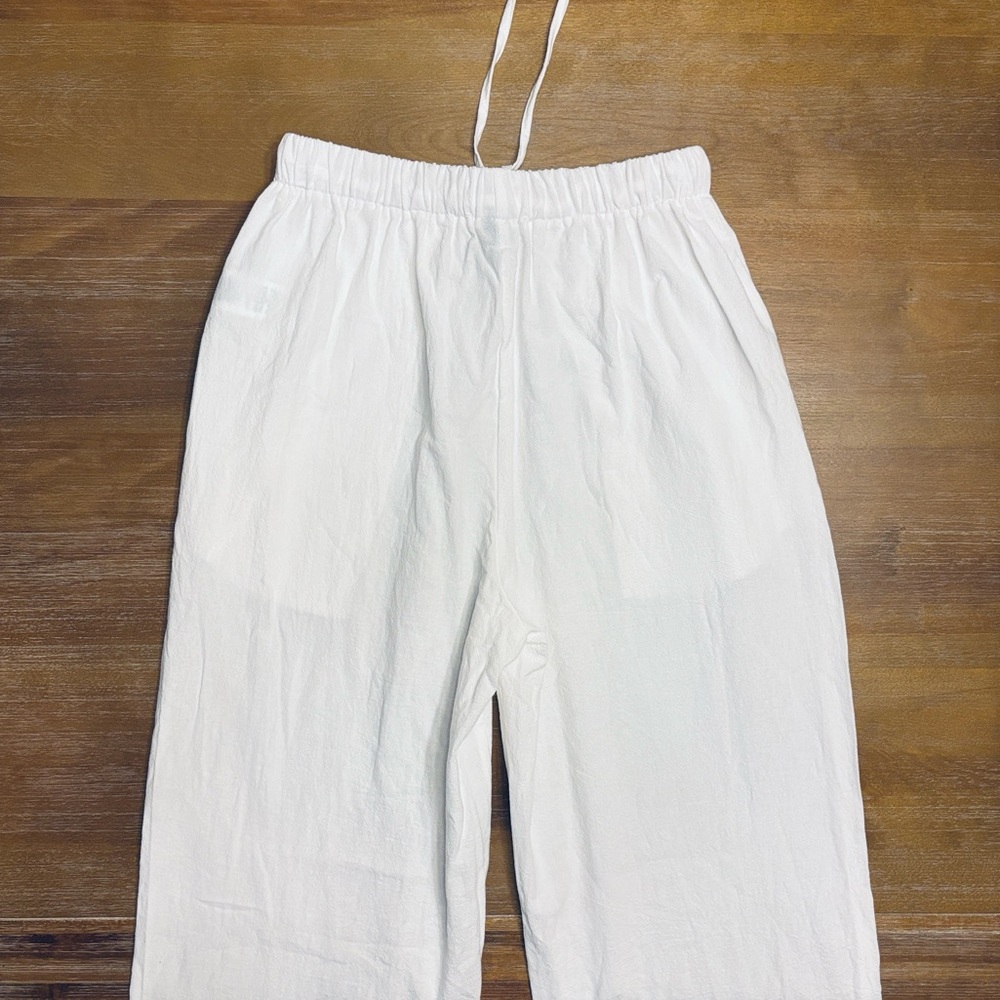 White Drawstring Pants - Picture 8 of 11